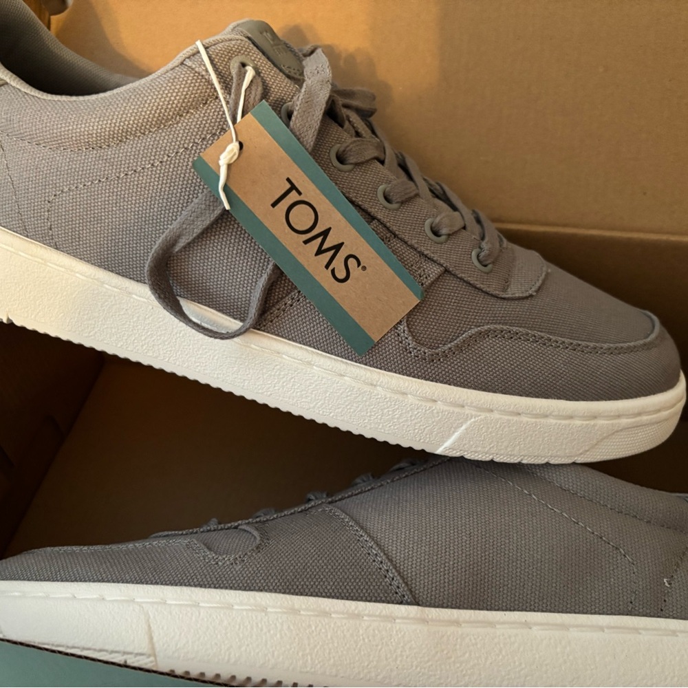 Toms Men's Charcoal Canvas Sneakers